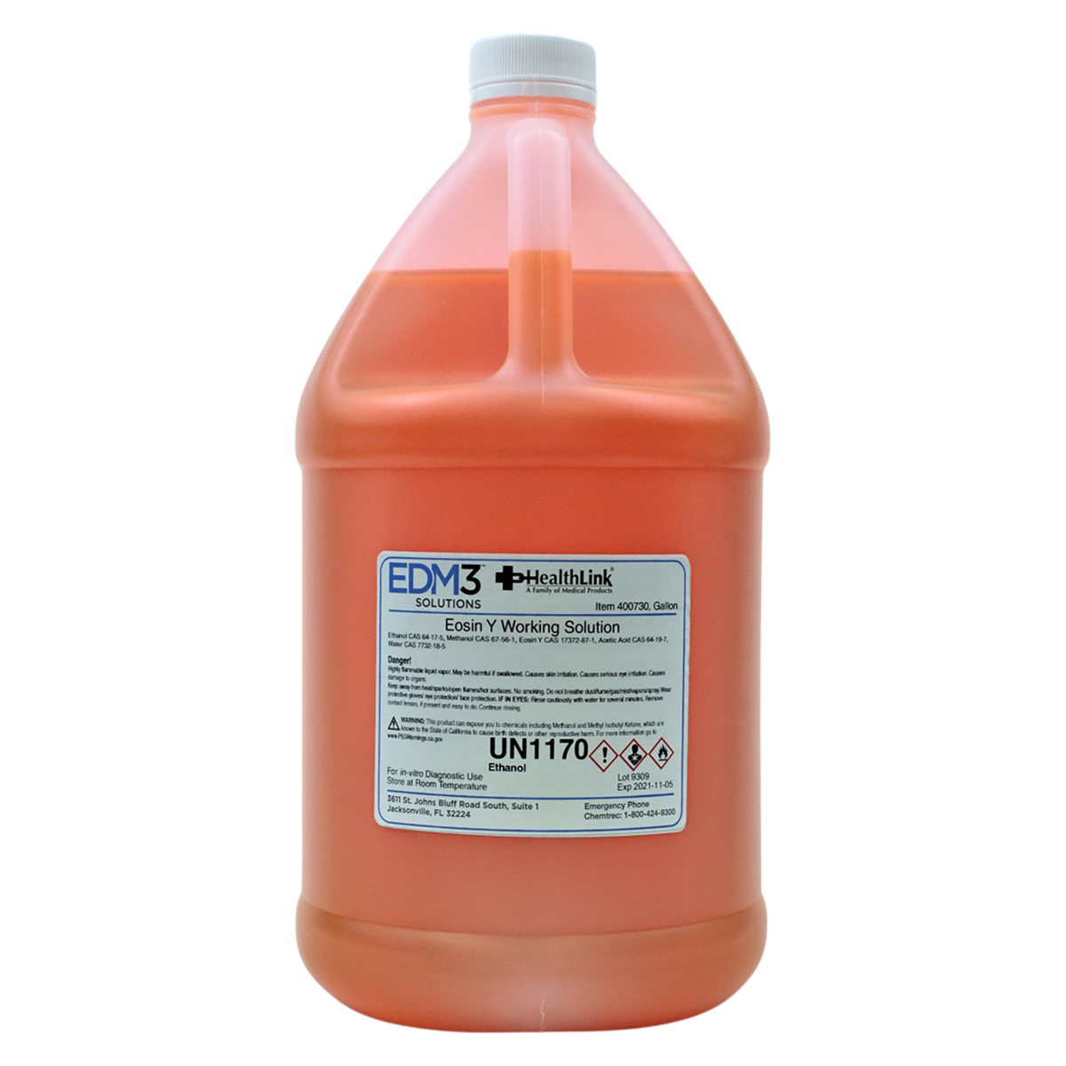 Eosin-Y Working Solution Stain 0.25-1% Aqueous 1gal Ea